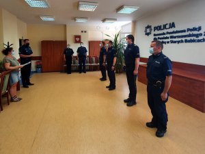 Uroczysta zbiórka z okazji wręczenia wyróżnień policjantom