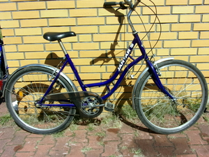 Rower zabezpieczony przez policjantów z Komisariatu Policji w Łomiankach