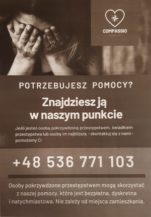 Ulotka Fundacji Compassio