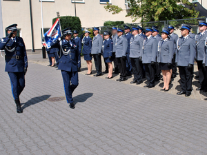 Przegląd pododdziału przez Zastępcę Komendanta Stołecznego Policji